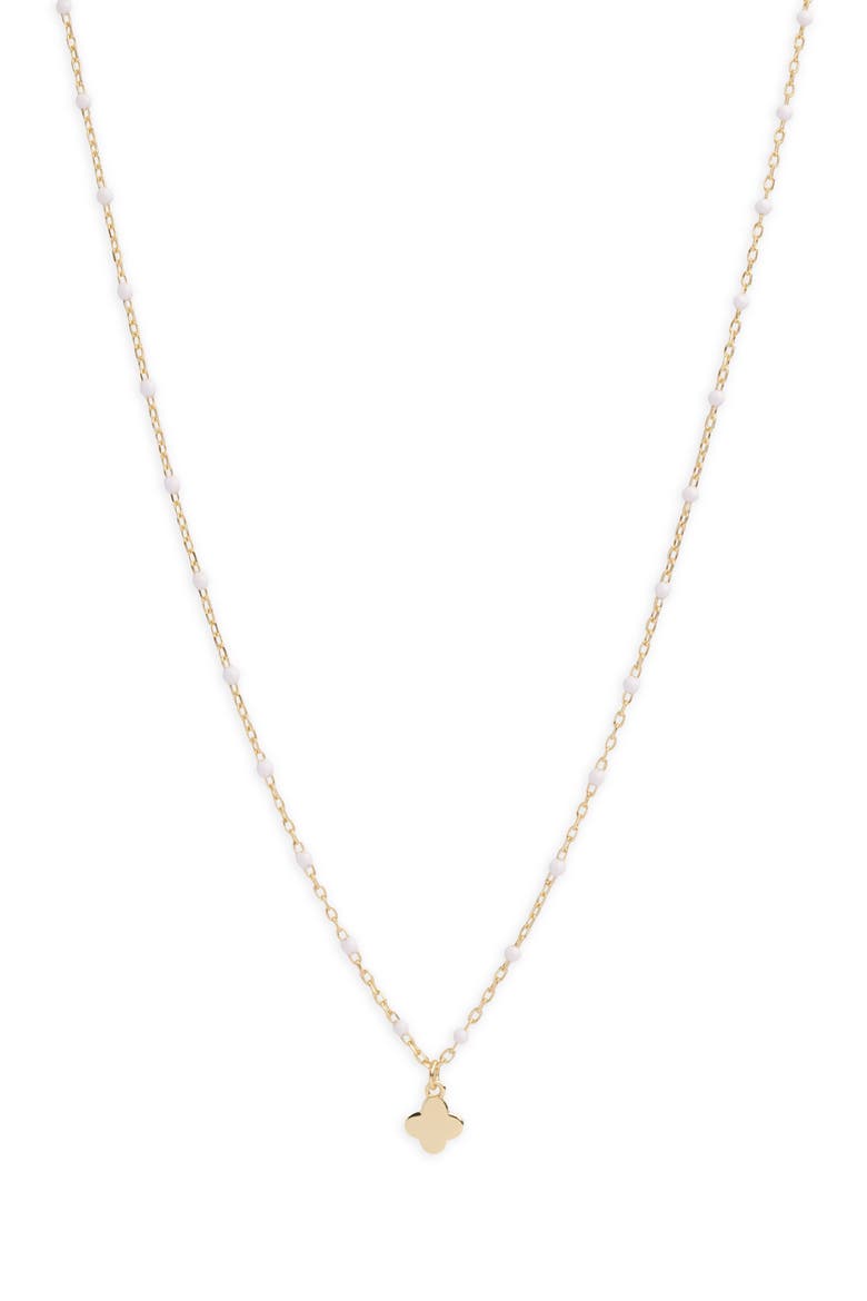 Clover Pendant Necklace, Main, color, GOLD
