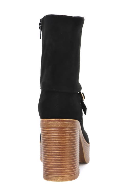 Yoki Platform Boot In Black