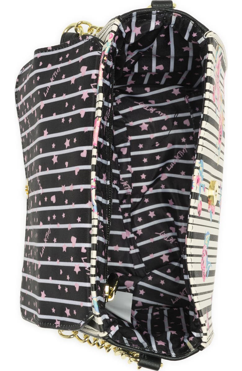 Luv Betsey by Betsey Johnson Heart Quilted Crossbody Bag, Alternate, color,