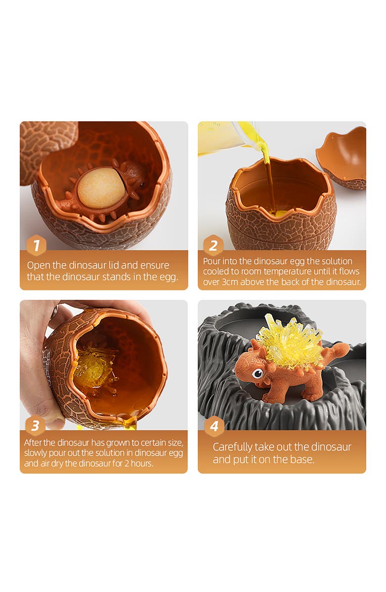 Science Can Crystal Dinosaur Growing Kit Ankylosaurus, Alternate, color, Multicolored