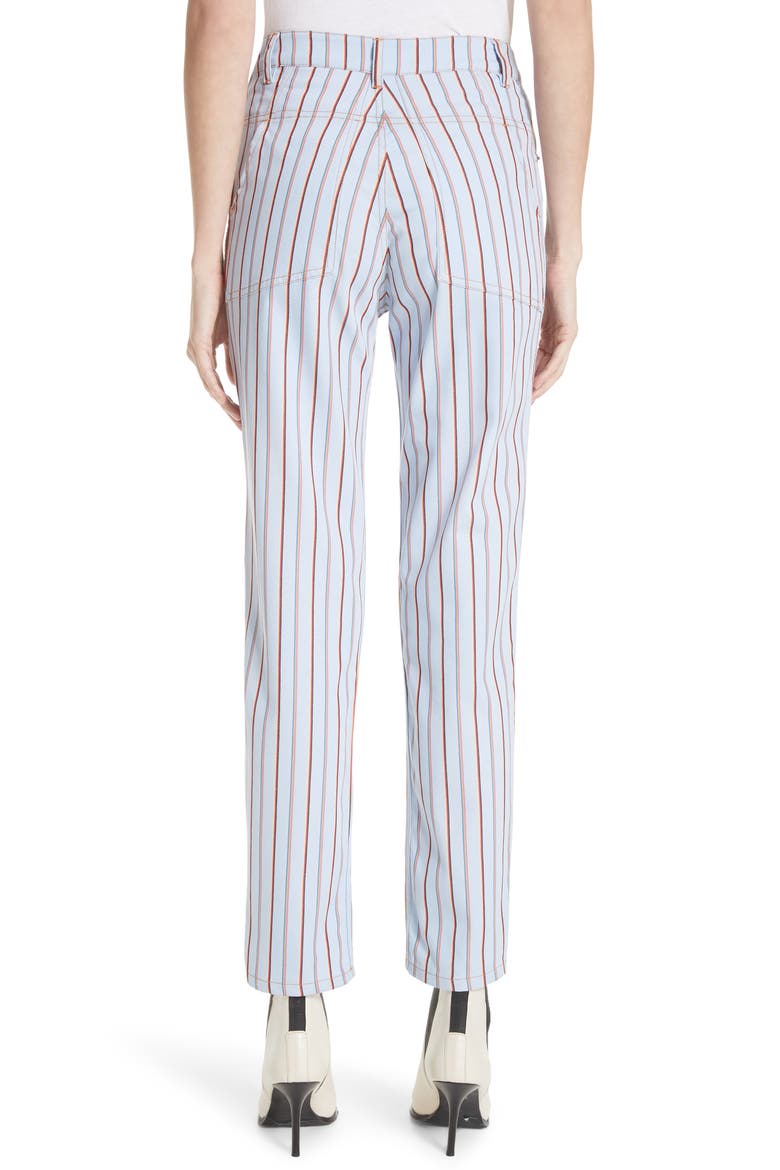 Stripe High Waist Denim Jeans, Alternate, color, SKY MULTI STRIPE