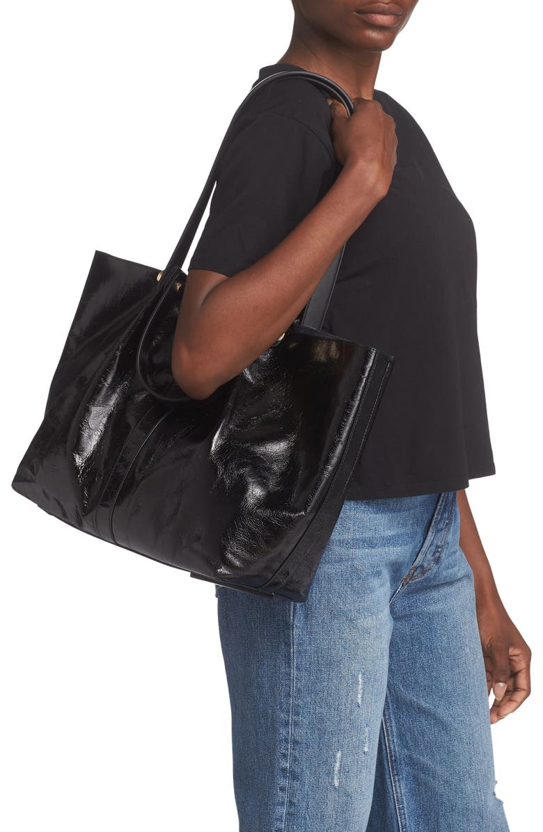 AllSaints Allington Leather Tote, Alternate, color,