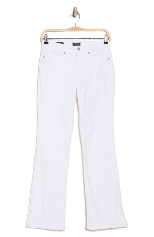 Nydj Barbara Split Hem Bootcut Jeans In Optic White