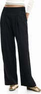 Desigual Pleat Front Wide Leg Pants