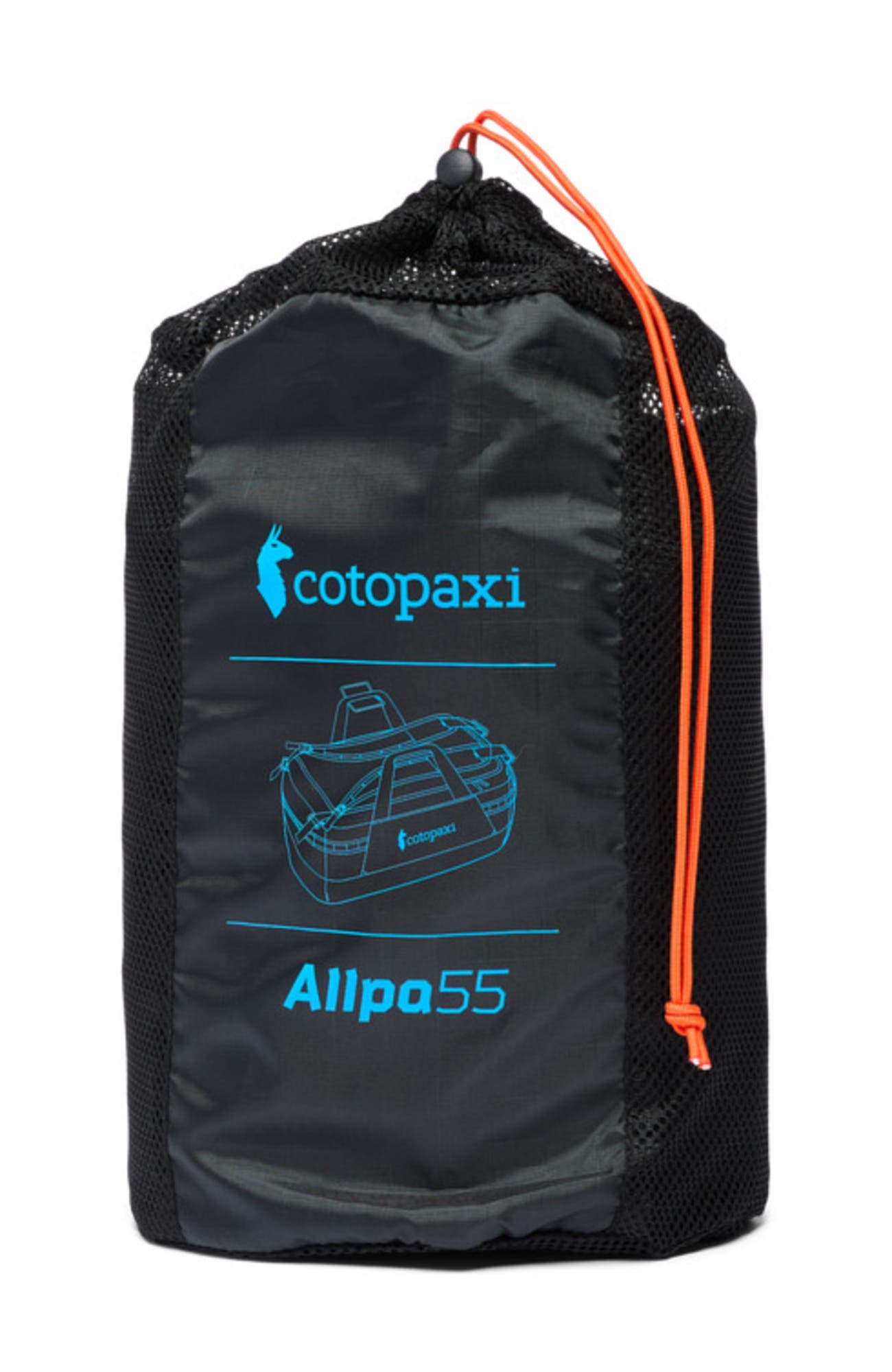 Cotopaxi Allpa Getaway 55L Duffel, Alternate, color, Cotopaxi Black