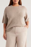 Nordstrom Short Sleeve Cashmere Sweater