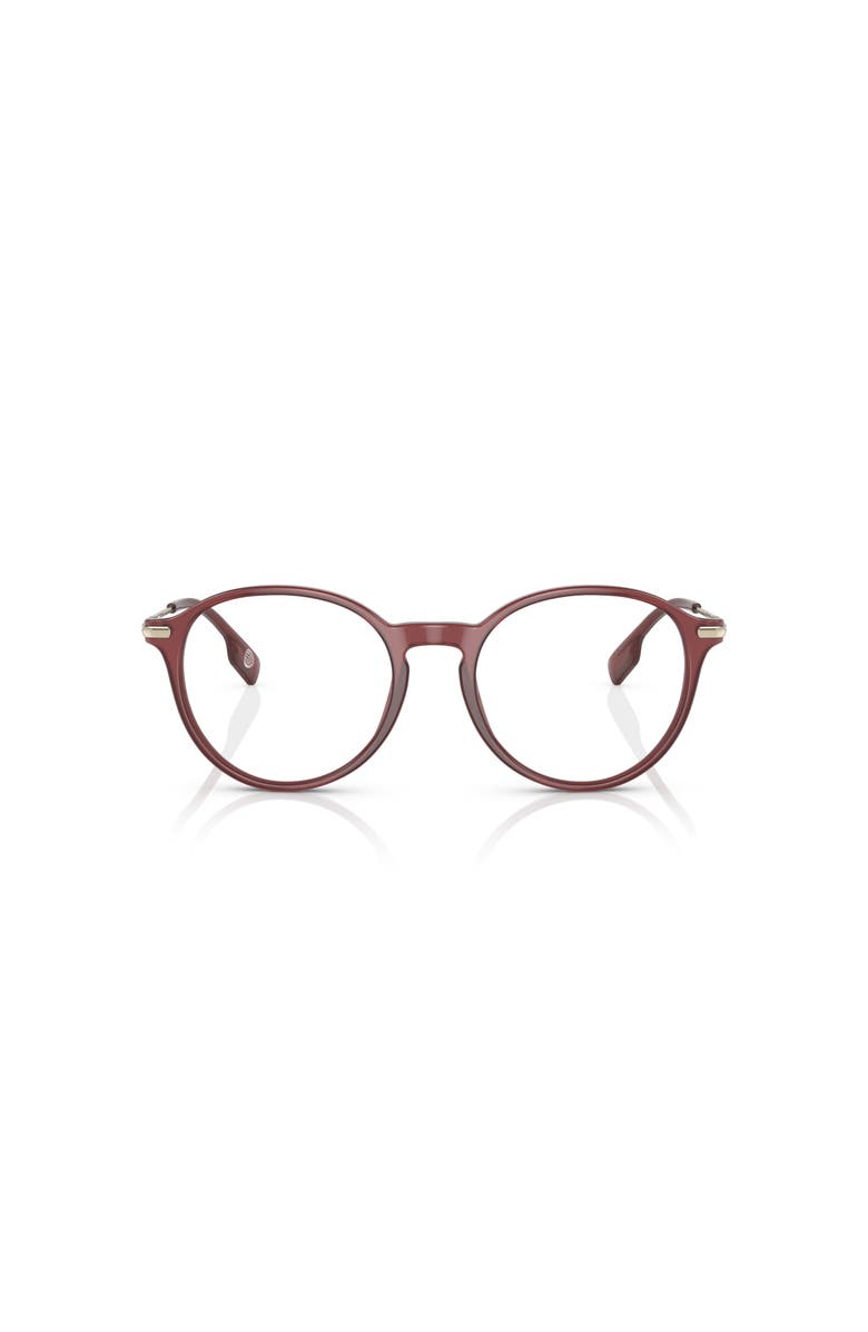 Burberry 51mm Phantos optical glasses, Alternate, color, Red