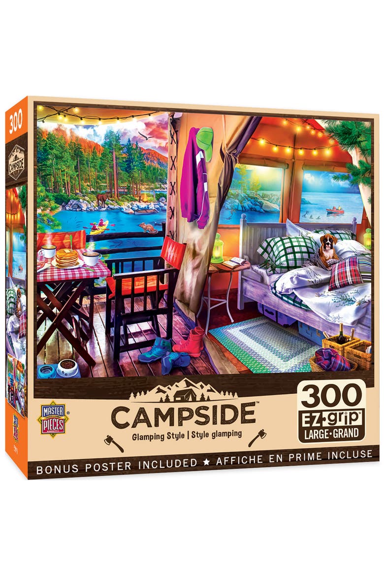 Glamping Style 300 Piece Jigsaw Puzzle, Main, color, Multicolor
