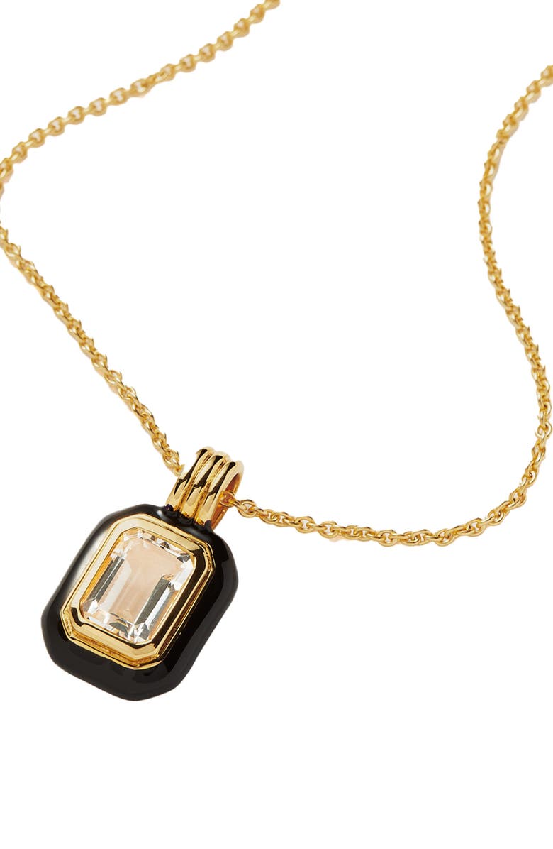 Missoma Stone & Enamel Pendant Necklace, Alternate, color, 