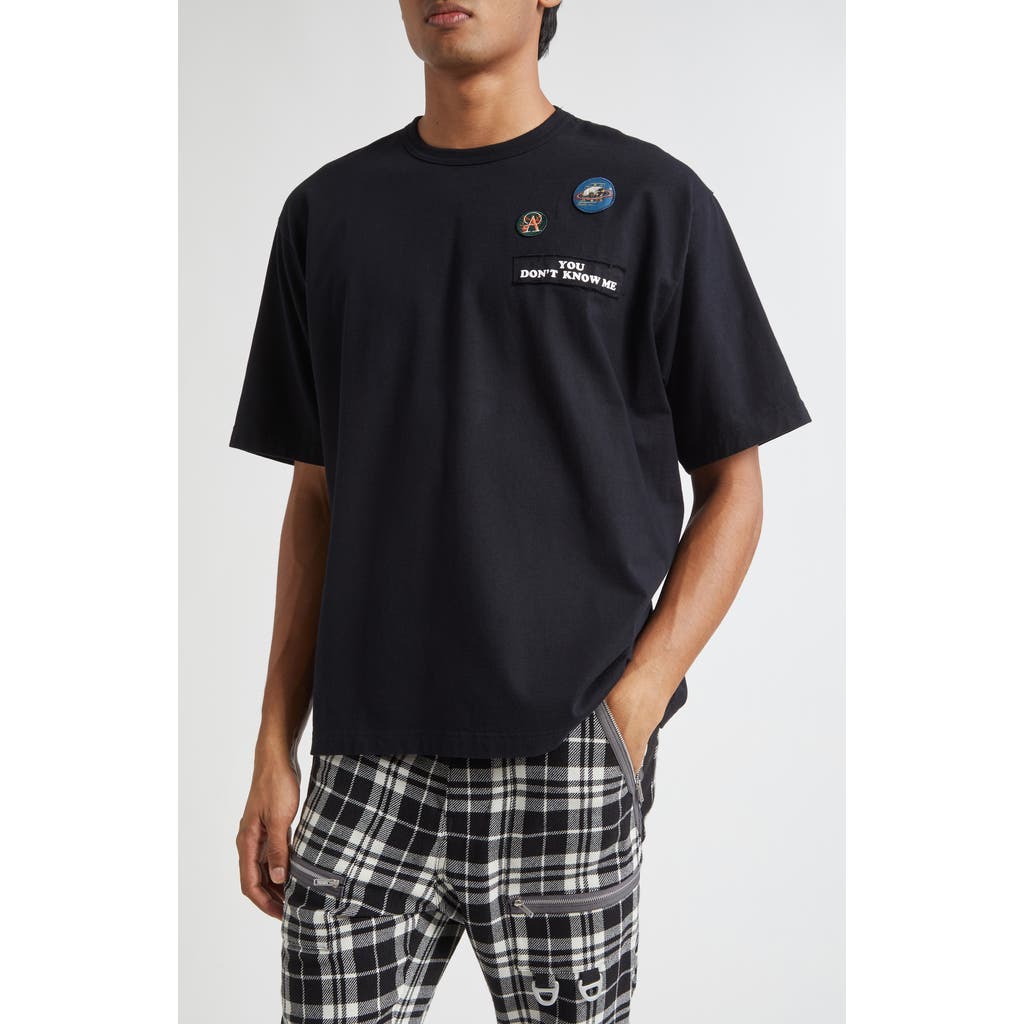 Undercover Embroidered Patch T-Shirt in Black  product