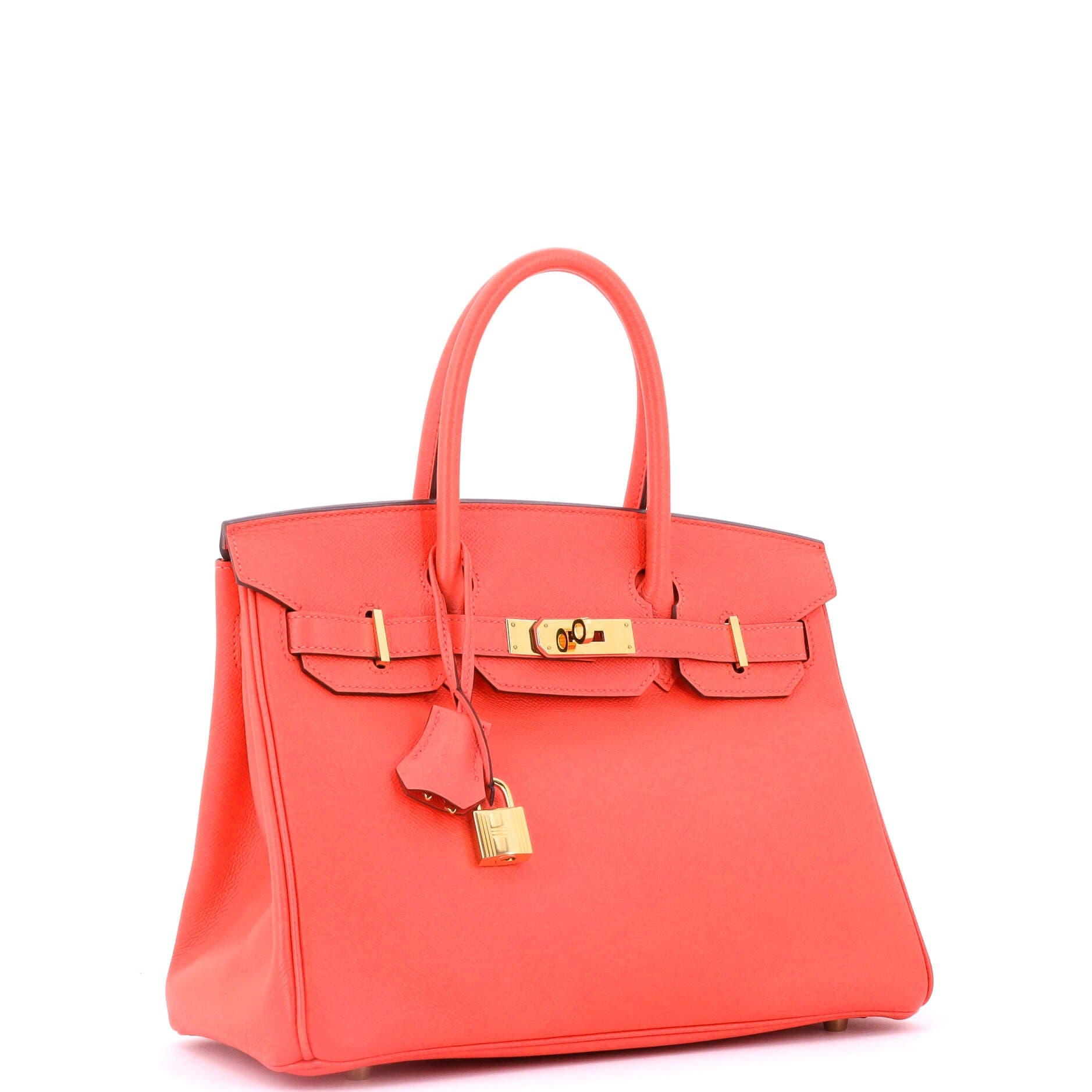 Pre-Owned Hermes Birkin Handbag Red Epsom with Gold Hardware 30, Alternate, color, 
