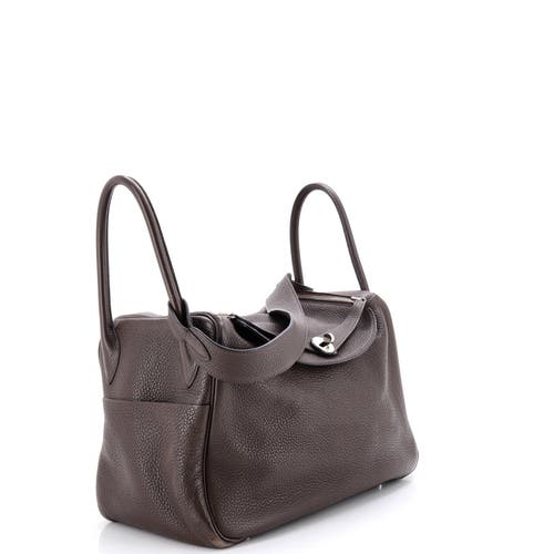 Pre-owned Hermes Hermes Lindy Bag Clemence 34 In Brown