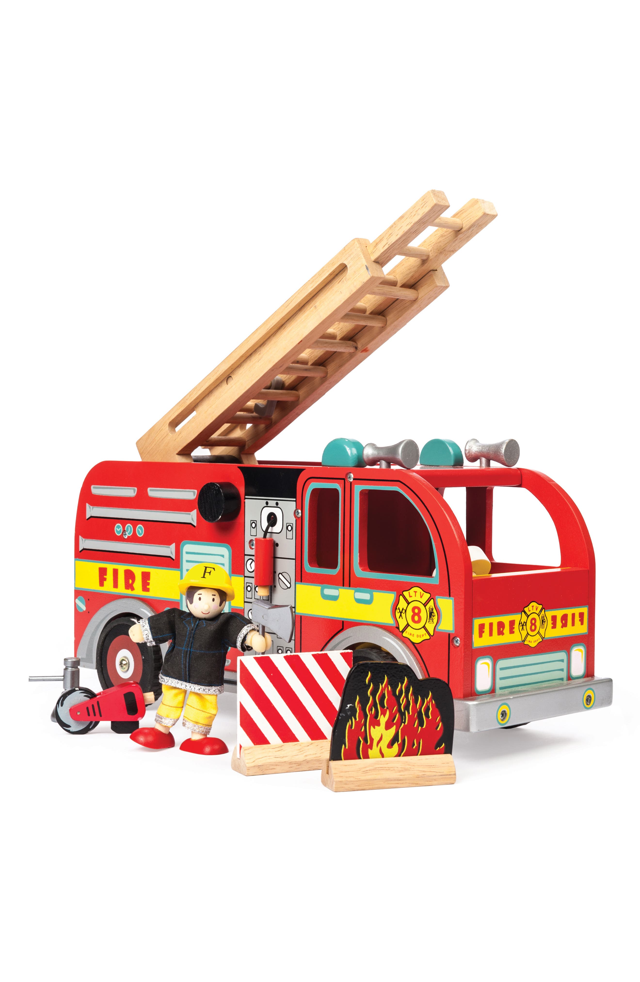Le Toy Van Wood Fire Engine Set | Nordstrom