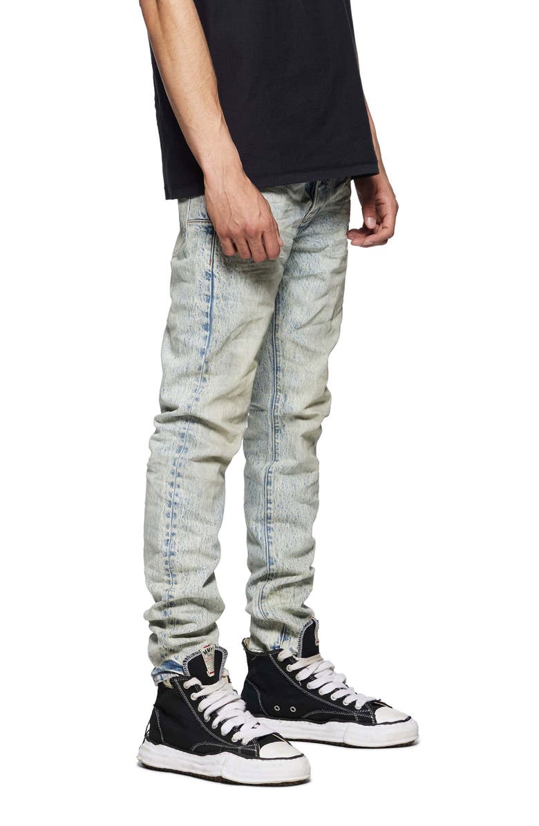 PURPLE BRAND P001 Sunshine Coated Skinny Jeans, Alternate, color, Light Indigo