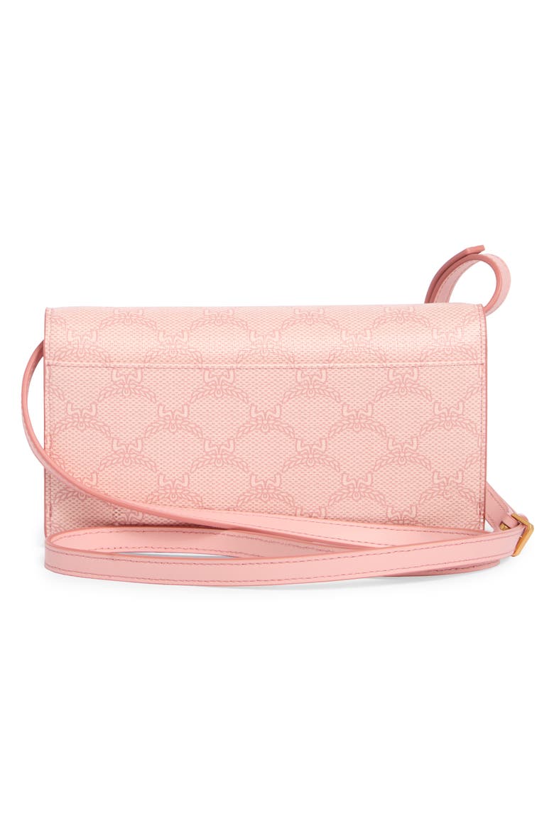 Himmel Lauretos Wallet On a Strap, Alternate, color, SILVER PINK