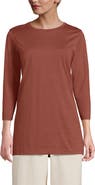 Lands' End 3/4 Sleeve Cotton Supima Tunic