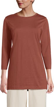 Lands' End 3/4 Sleeve Cotton Supima Tunic
