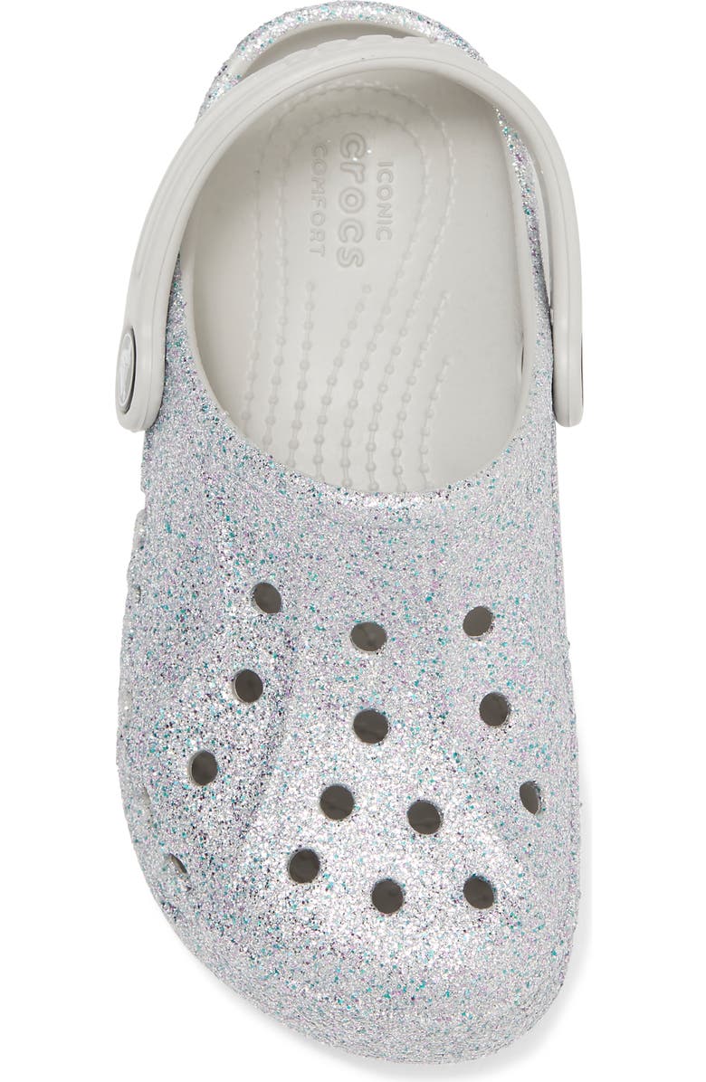 CROCS Baya Glitter Clog, Alternate, color, Silver