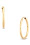 14K Yellow Gold Endless Hoop Earrings