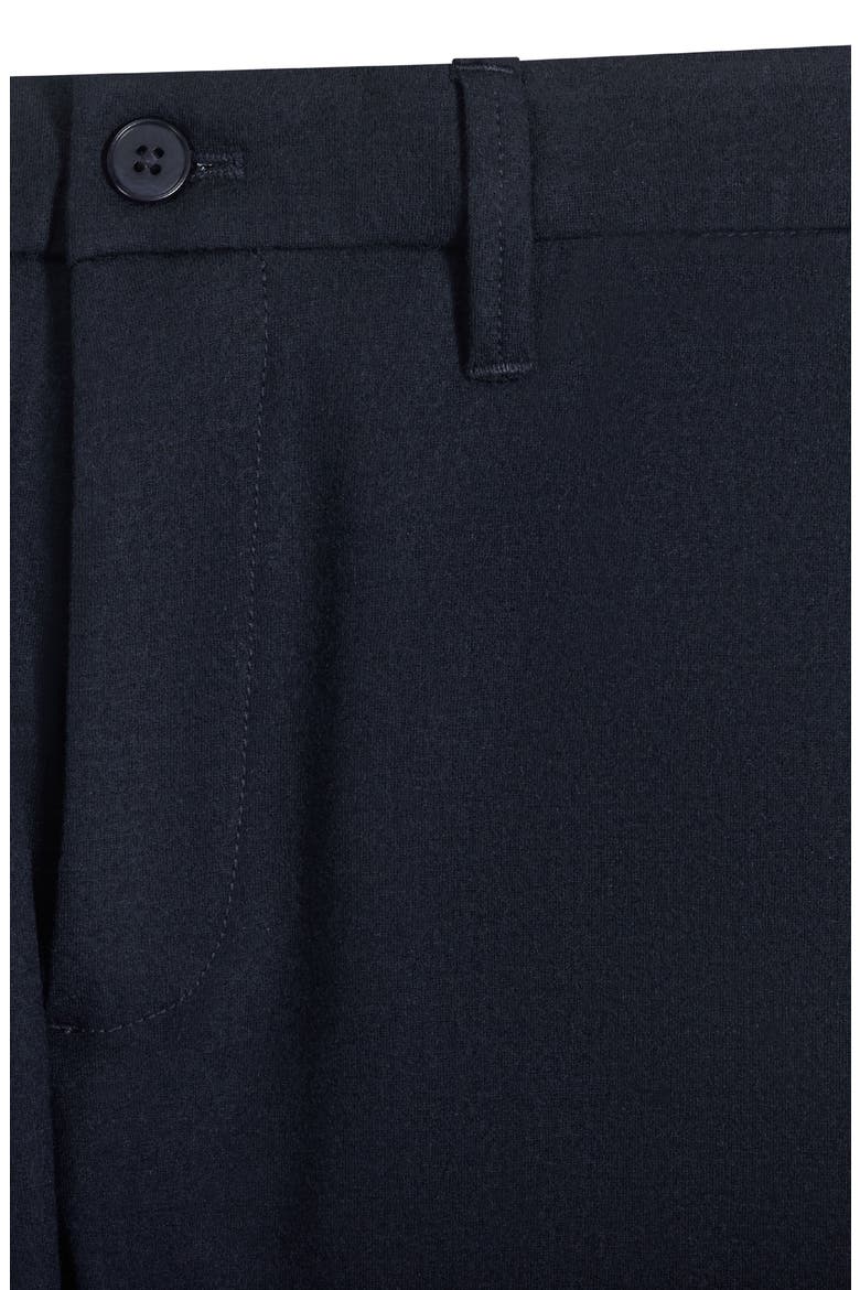 Flat Front Wool Blend Chino Pants, Alternate, color, NAVY