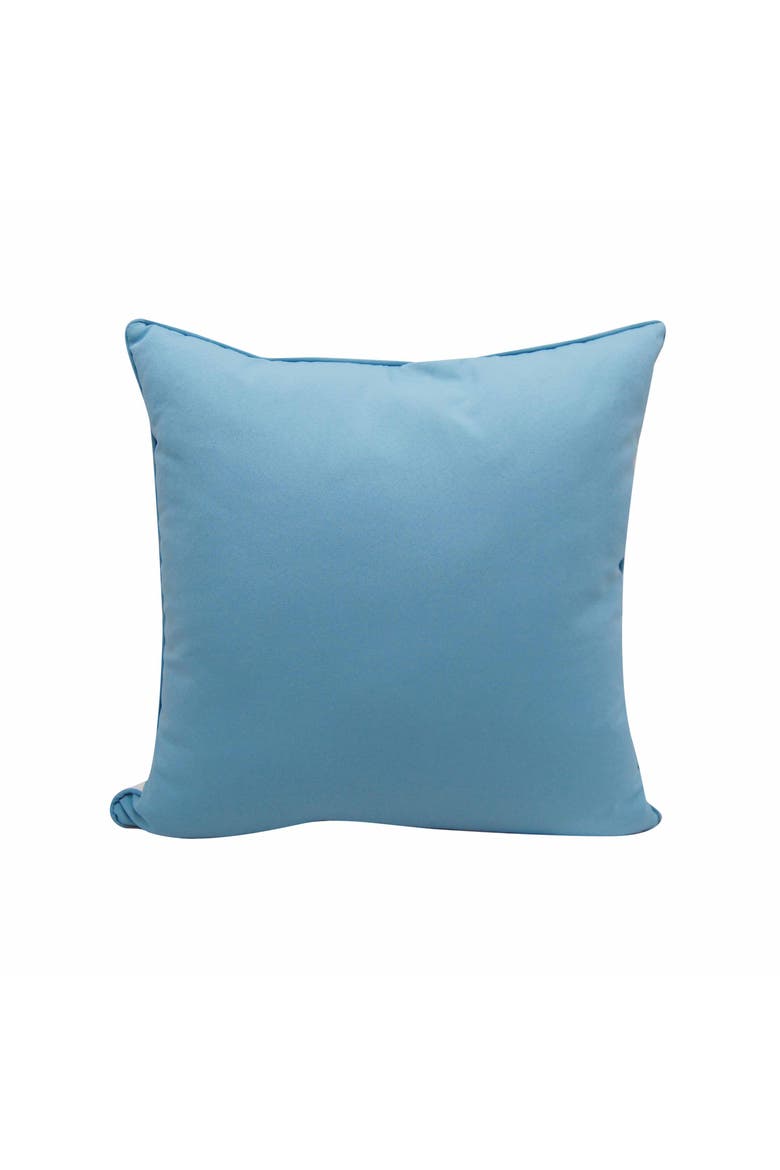Sea Glass Crab Indoor/Outdoor Accent Throw Pillow 20" x 20", Alternate, color, Blue
