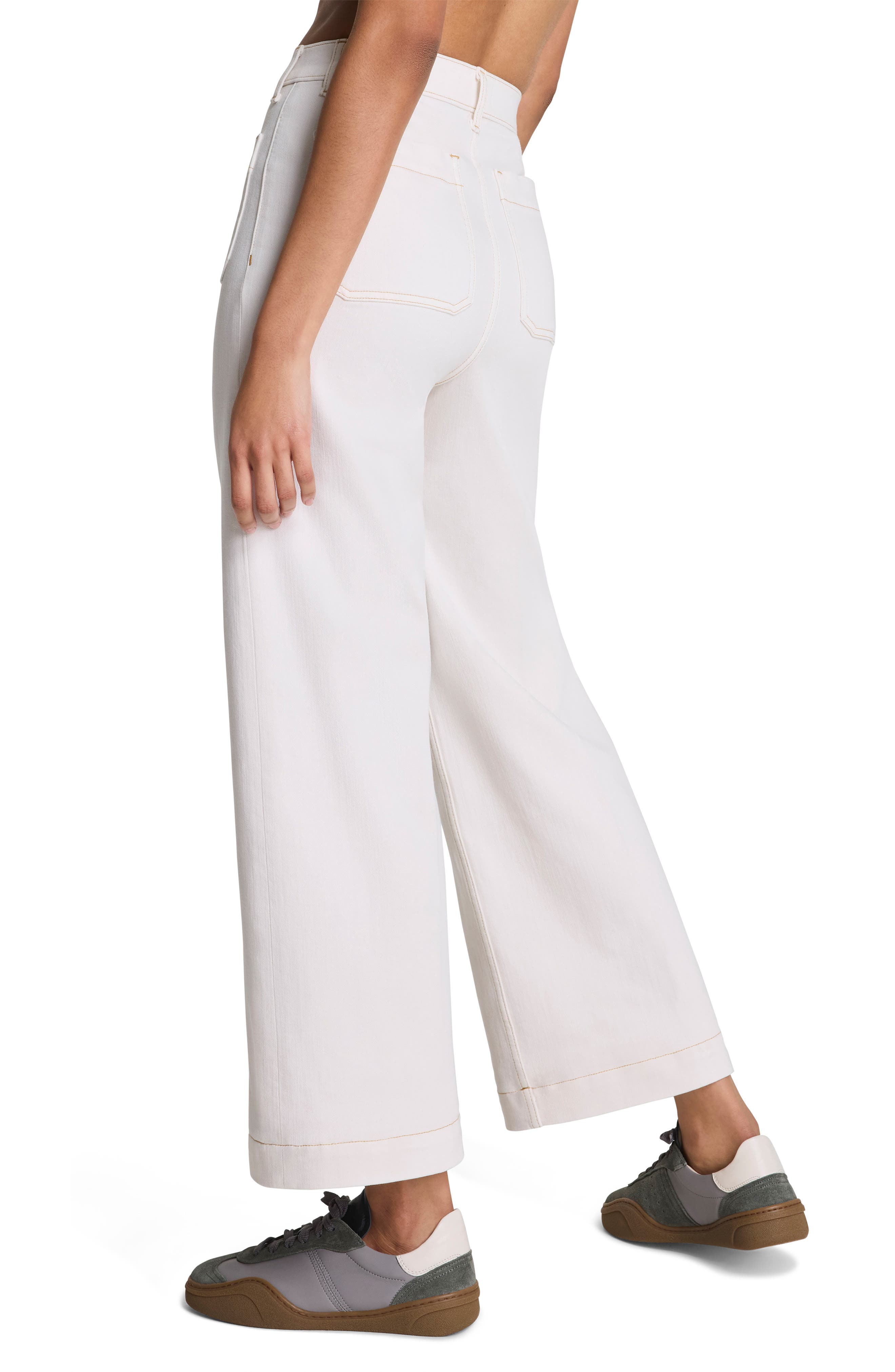 SPANXshape Authentic 360 Patch Pocket Crop Wide Leg Jeans - image 2