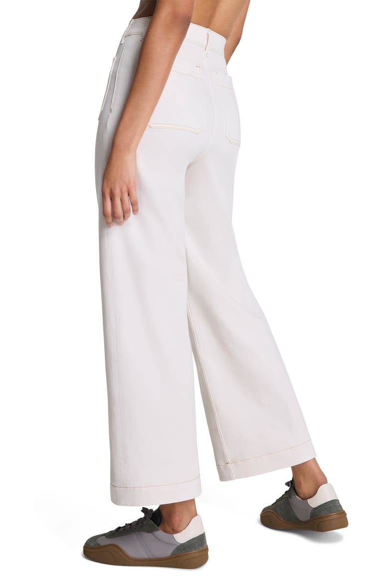 SPANXshape™ Authentic 360 Patch Pocket Crop Wide Leg Jeans, Alternate, color, ALABASTER