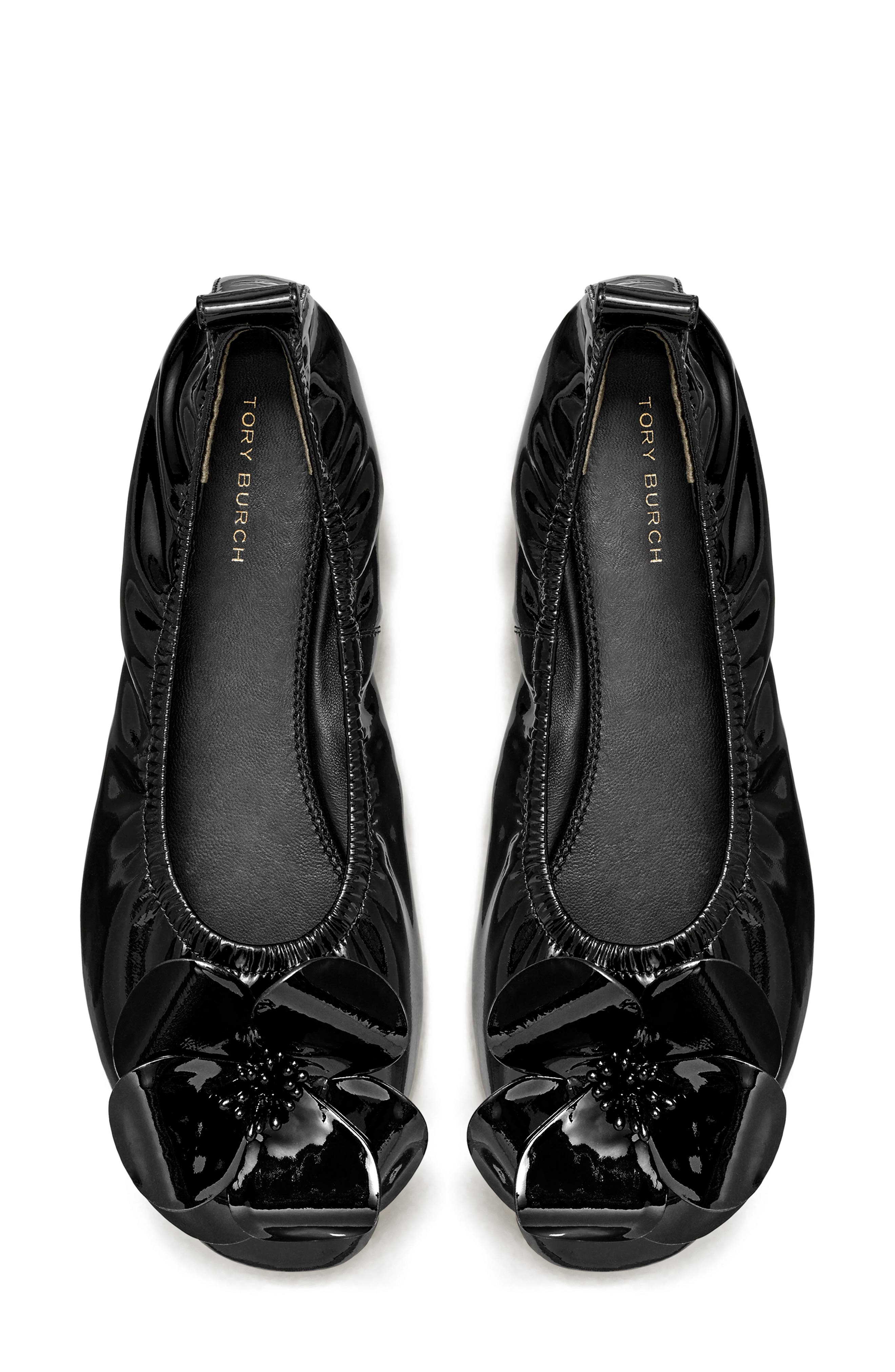 Tory Burch Flower Ballet Flat, Alternate, color, 