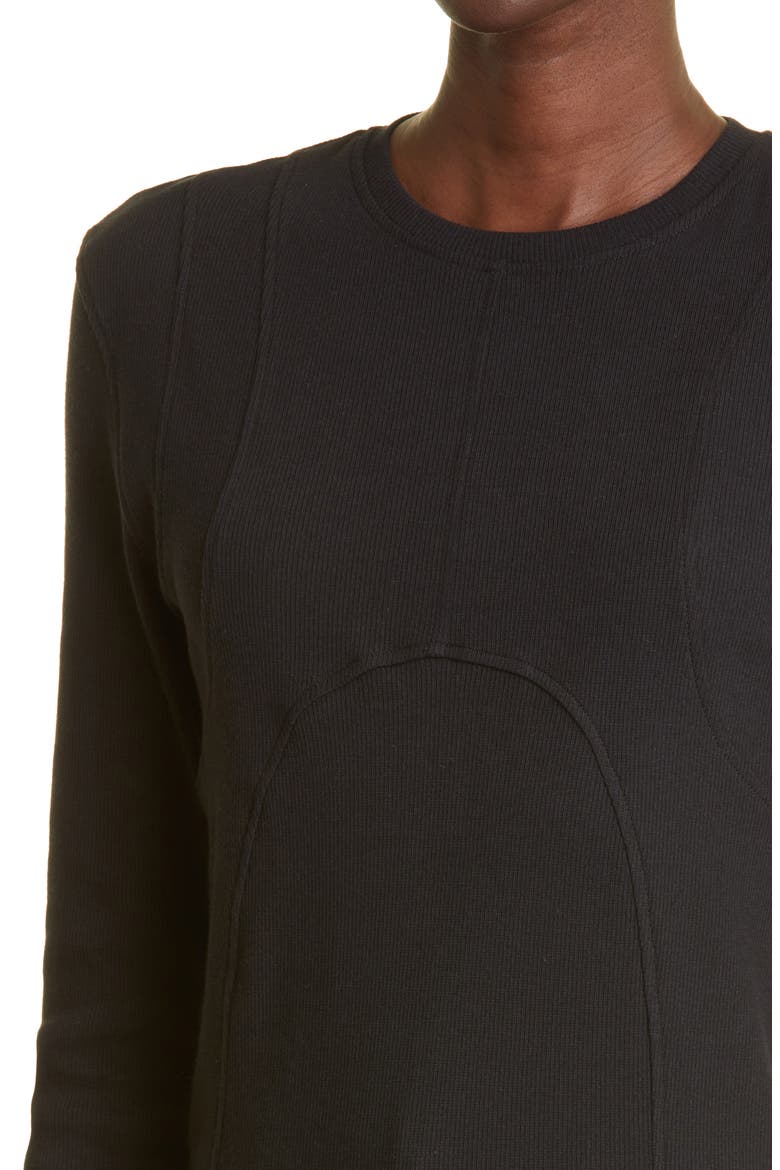 Gender Inclusive Dani Fitted Rib T-Shirt, Alternate, color, BLACK