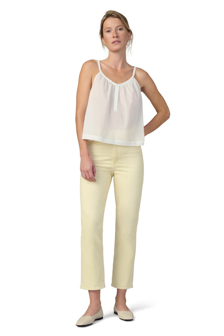 The Margot High Waist Ankle Slim Straight Leg Jeans, Alternate, color, DOUBLE CREAM
