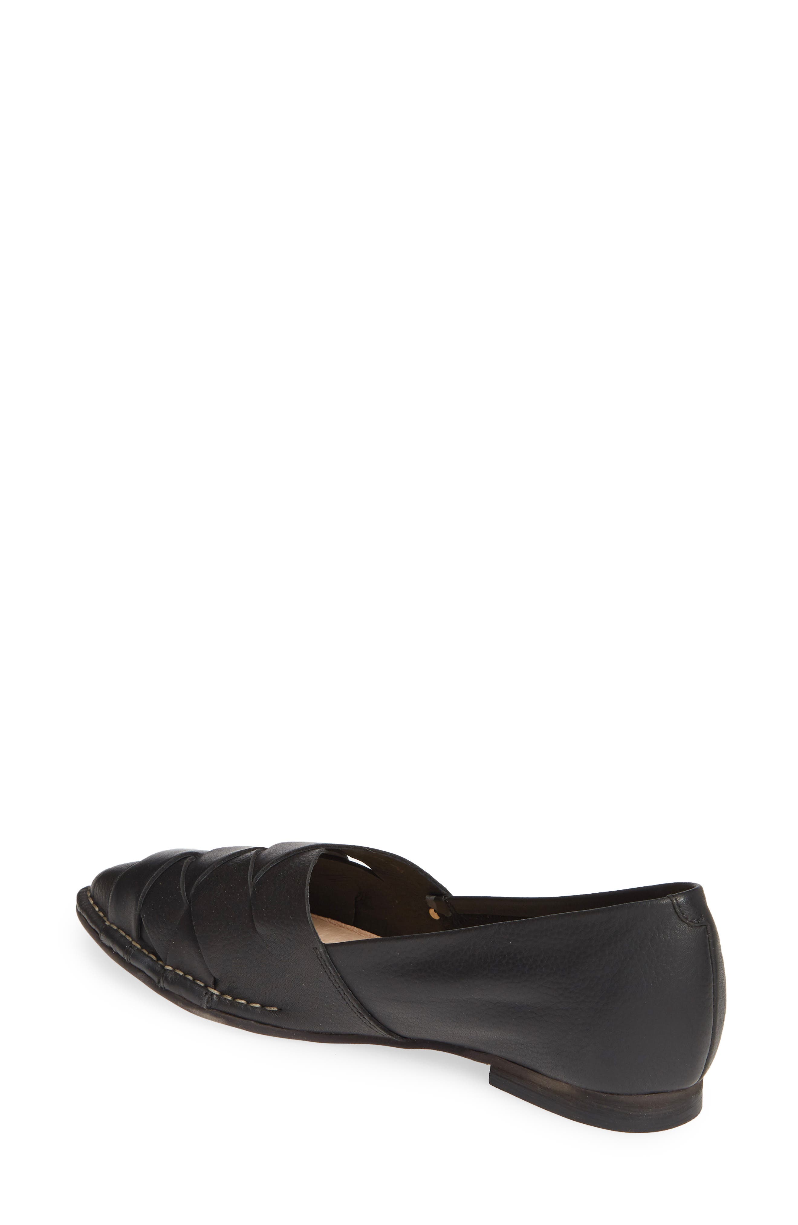 Caleta Flat, Alternate, color, BLACK LEATHER
