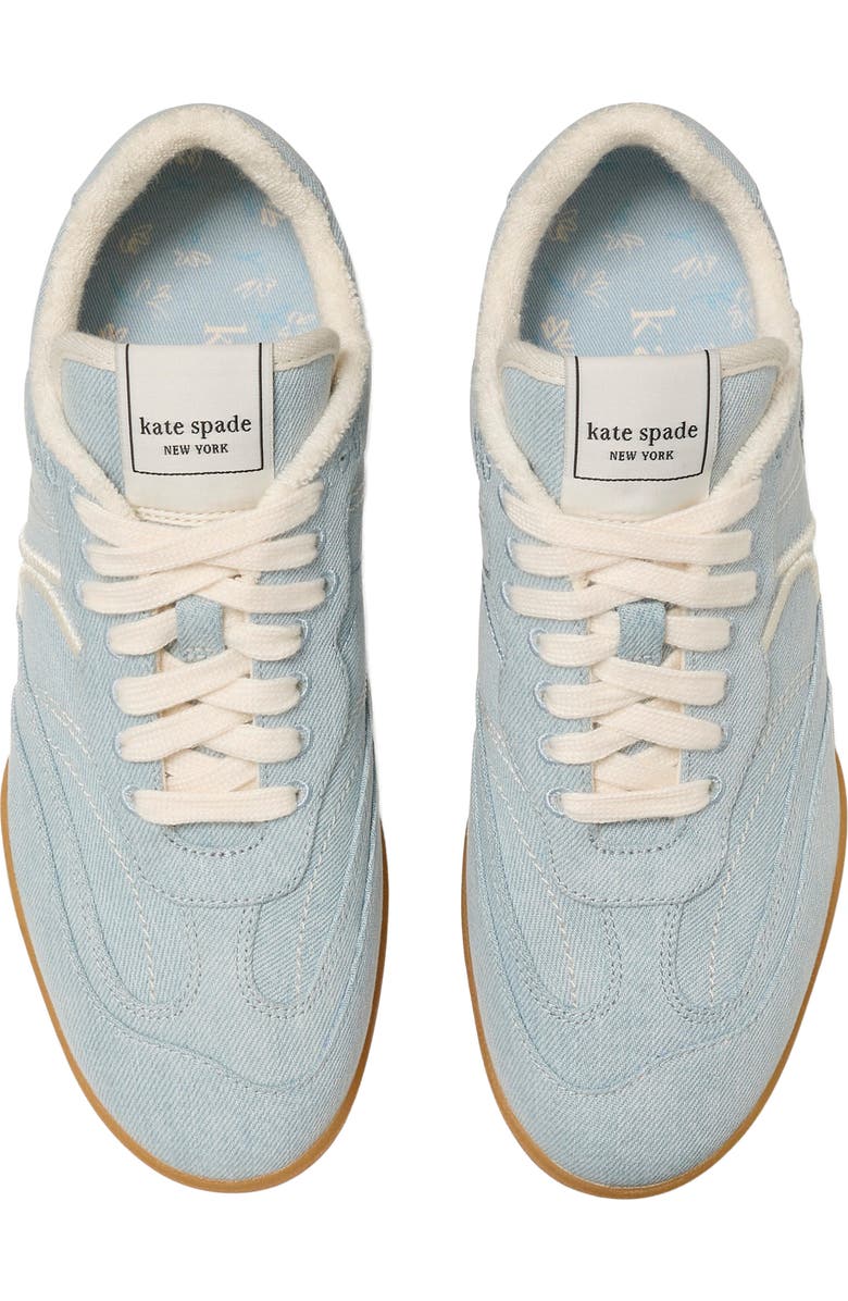 Kate Spade New York drift denim sneaker, Alternate, color, Extra Light Denim