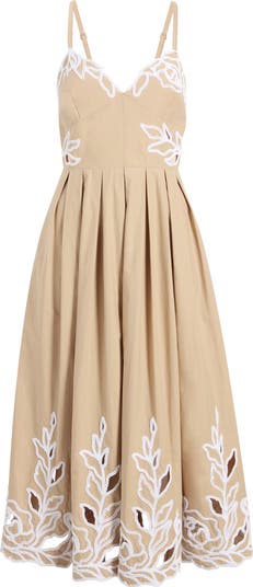Maude Embroidered A-Line Dress
