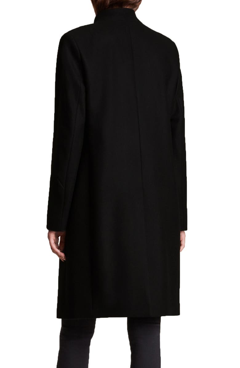 AllSaints Sidney Wool Blend Coat, Alternate, color,