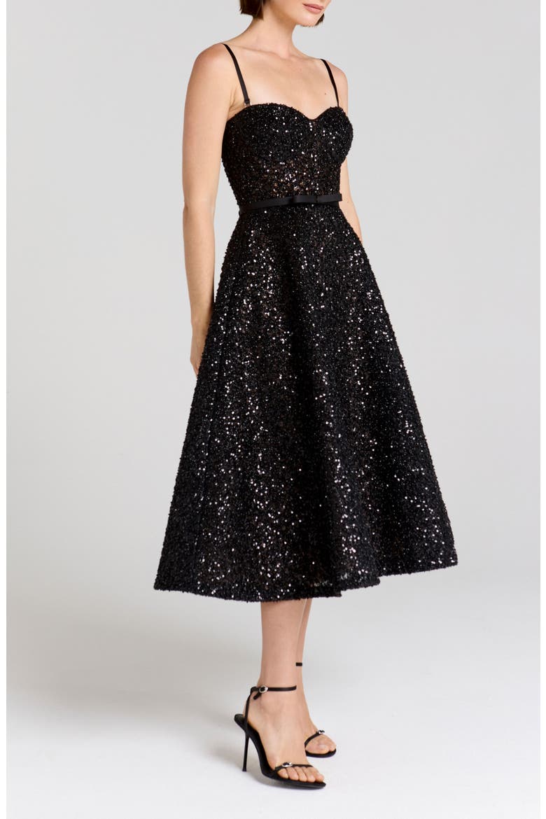 Marilyn Rhinestone Cocktail Dress, Alternate, color, BLACK