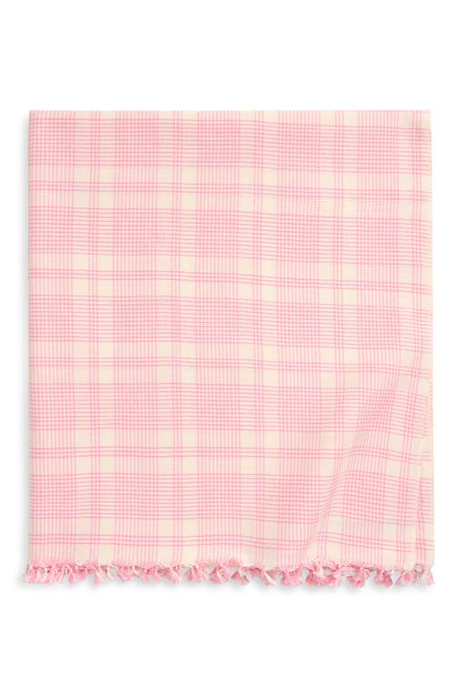 Heather Taylor Home Marianne Plaid Small Tablecloth in Peony  product