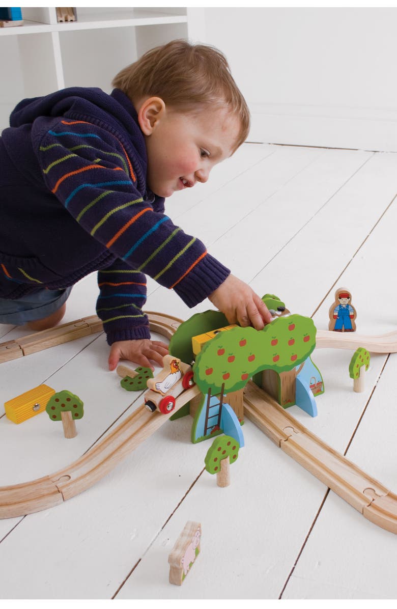 Bigjigs Rail Farm Train Set, Alternate, color, Multicoloured