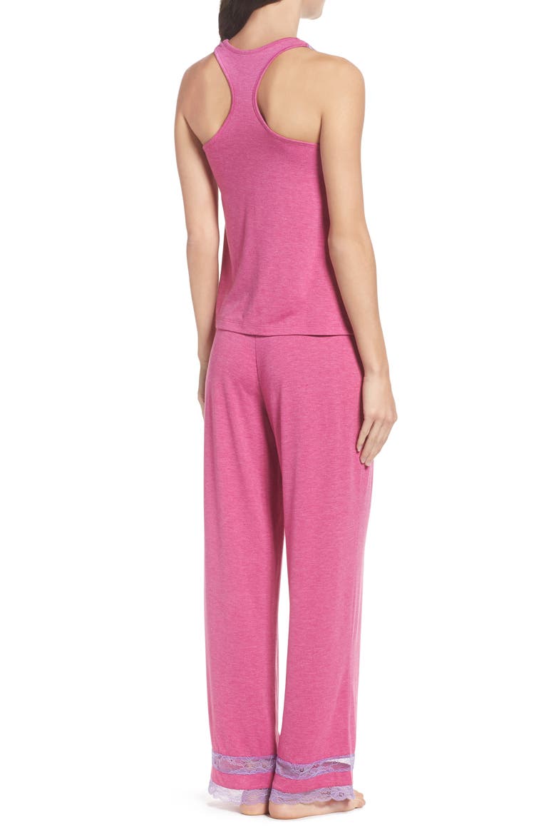 Intimates Lazy Sunday Pajamas, Alternate, color, HEATHER BLISS