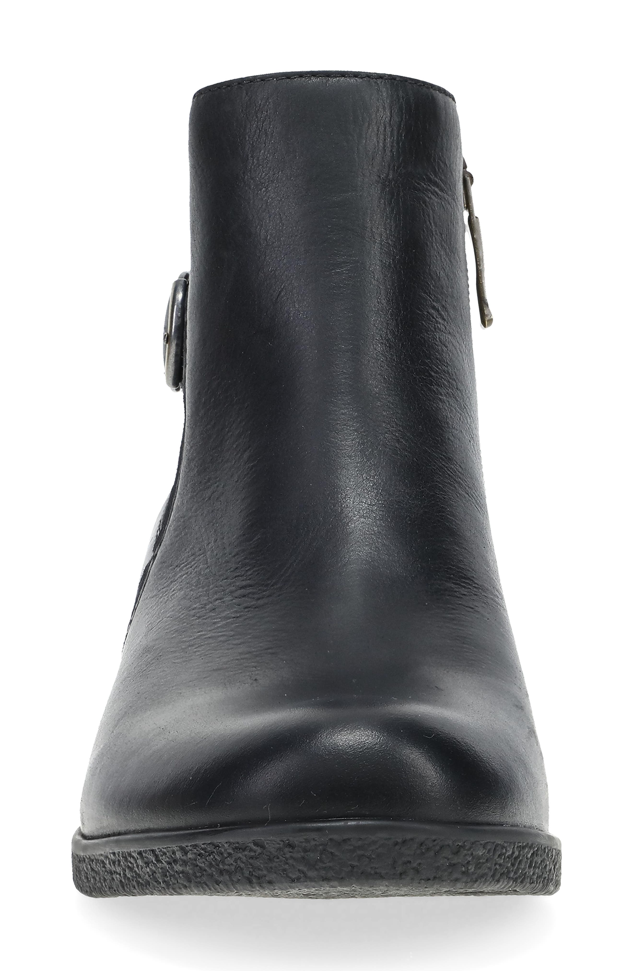 Dansko DeeDee Waterproof Western Bootie, Alternate, color, Black