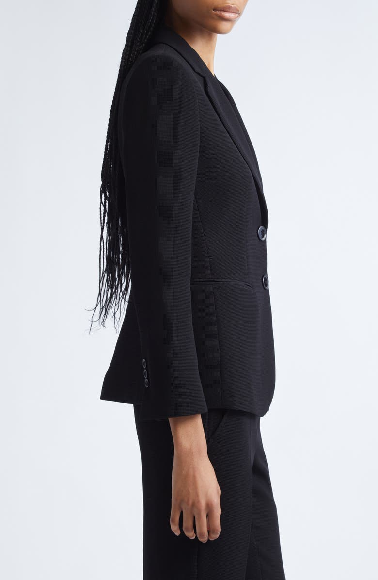 Emporio Armani Techno Waffle Blazer, Alternate, color, Solid Black