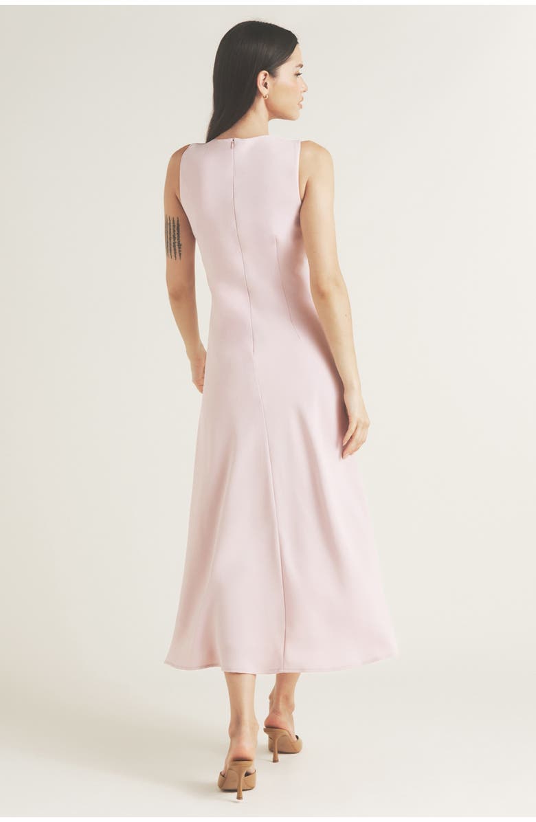 Six Stories Daphne Knot Detail Sleeveless Midi Dress, Alternate, color, Lilac