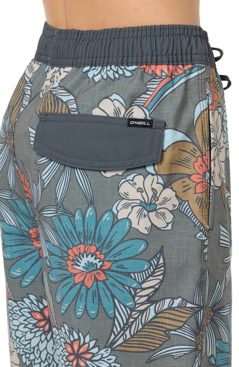 O'Neill Kids' Hermosa Swim Trunks, Alternate, color, Mulled Basil