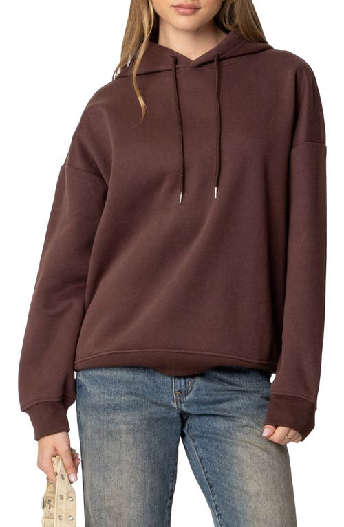 Edikted San Antonio Graphic Hoodie In Brown