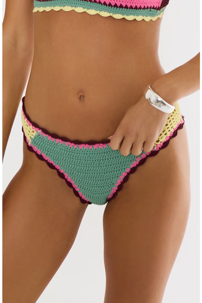 Maisy Crochet Swim Briefs, Main, color, RASPBERRY BLOOM CROCHET