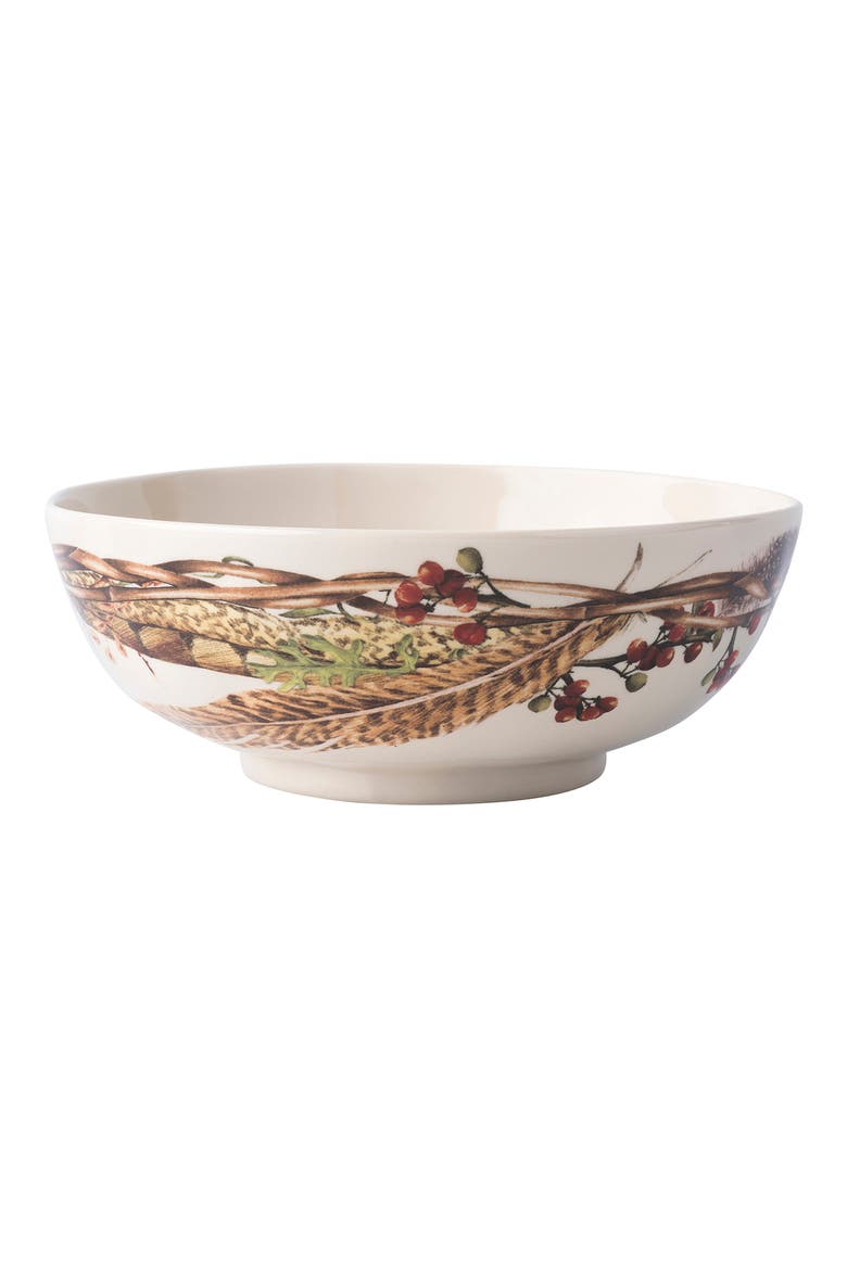 Forest Walk Ceramic Serving Bowl, Alternate, color, CAF AU LAIT