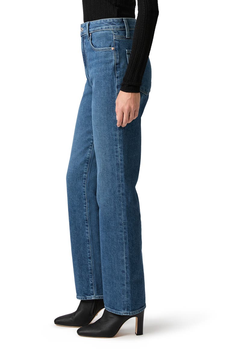 Stevie High Waist Straight Leg Jeans, Alternate, color, TRAVERSE