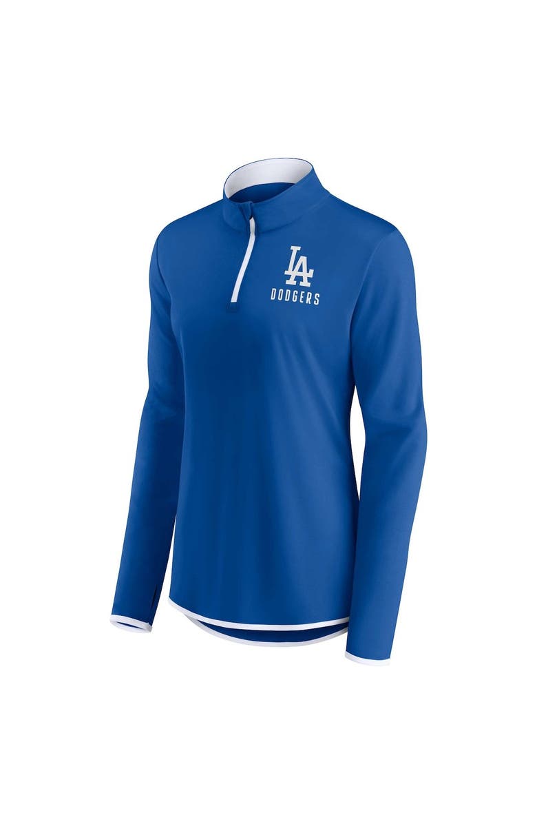 FANATICS Women's Fanatics Branded Royal Los Angeles Dodgers Worth The Drive Quarter-Zip Jacket, Alternate, color, 