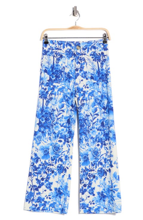 Floral Print Wide Leg Pants