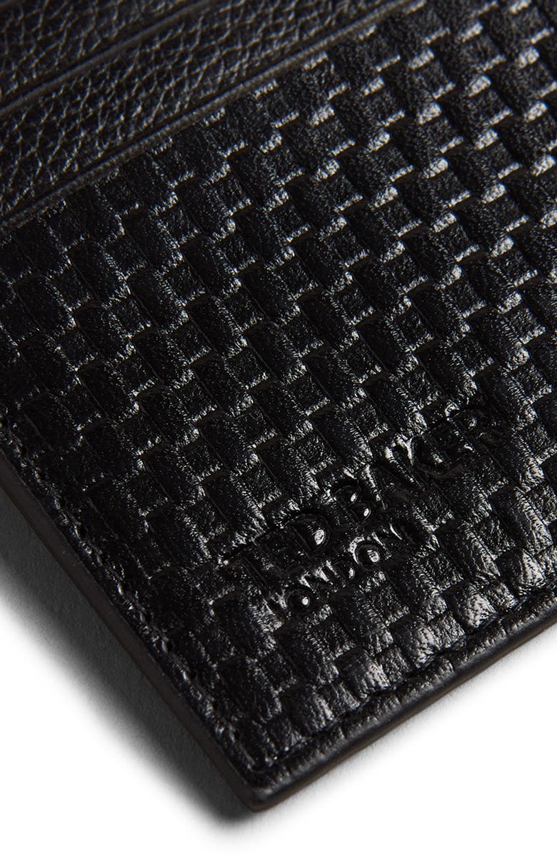 Ted Baker London Dirk Textured Leather Card Holder, Alternate, color,