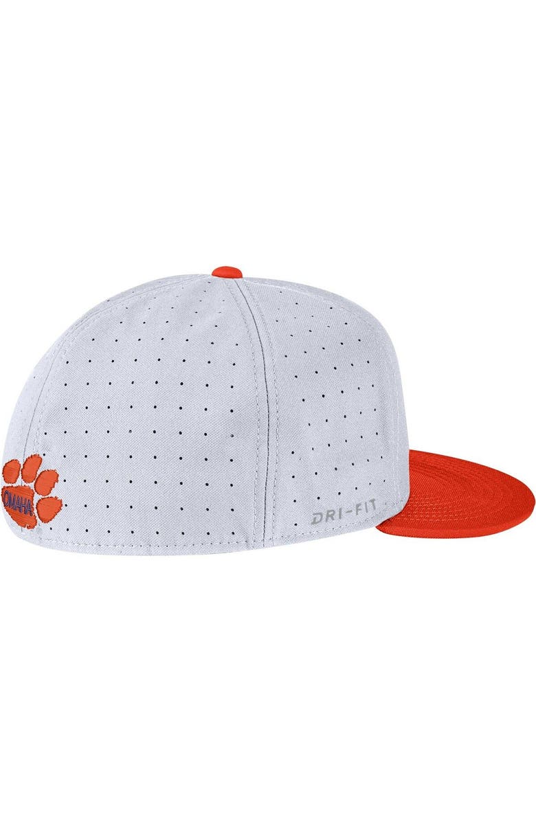 Nike Men's Nike White Clemson Tigers Aero True Baseball Performance Fitted Hat, Alternate, color, 